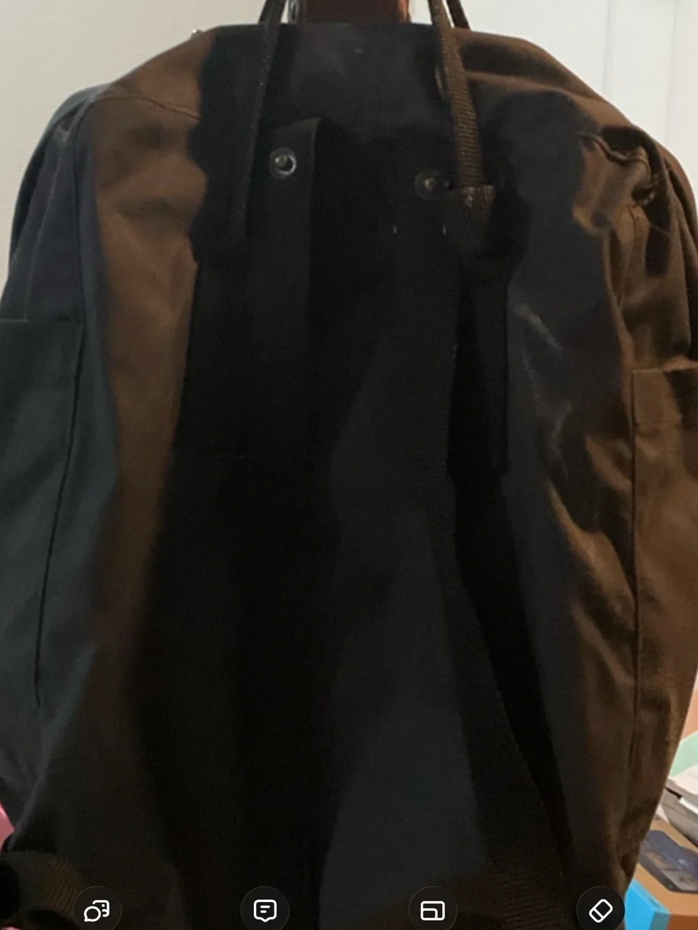 Fjallraven Kånken Backpack - Black with Red Logo